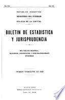 Boletin de estadística y jurisprudencia