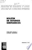 Boletín de estudios germánicos