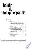 Boletín de filología española