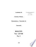 Boletin de la Academia de Ciencias Físicas Matemáticas y Naturales