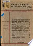 Boletín de la Academia de Historia del Valle del Cauca
