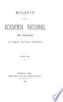 Boletín de la Academia Nacional de Ciencias en Córdoba