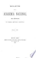 Boletin de la Academia Nacional de Ciencias