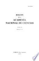 Boletín de la Academia Nacional de Ciencias