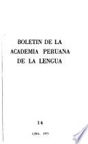 Boletín de la Academia Peruana de la Lengua
