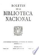 Boletín de la Biblioteca Nacional de México
