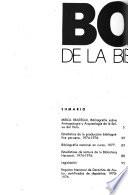 Boletín de la Biblioteca Nacional