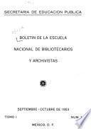 Boletín de la Escuela Nacional de Bibliotecarios y Archivistas
