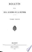 Boletín de la Real Academia de la Historia