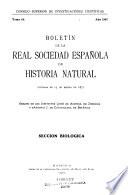 Boletín de la Real Sociedad Española de Historia Natural