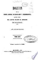 Boletín de la Revista general de legislación y jurisprudencia