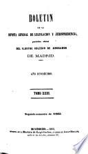 Boletín de la Revista general de legislación y jurisprudencia