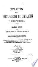 Boletín de la Revista general de legislación y jurisprudencia