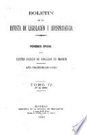Boletín de la Revista general de legislación y jurisprudencia