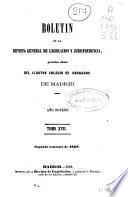 Boletín de la Revista general de legislación y jurisprudencia