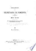 Boletín de la Secretaría de fomento ...
