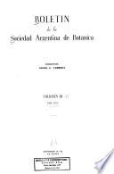 Boletín de la Sociedad Argentina de Botánica