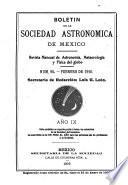 Boletin de la Sociedad astronómica de México