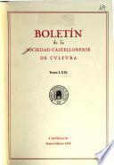 Boletín de la Sociedad Castellonense de Cultura