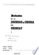 Boletín de la Sociedad de Cirugía del Uruguay