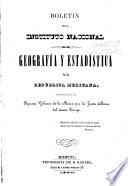 Boletin de la Sociedad de Geografia y Estadistica de la Republica Mexicana
