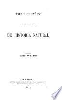 Boletín de la Sociedad Española de Historia Natural