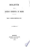 Boletín de la Sociedad Geográfica de Madrid