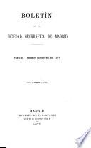 boletin de la sociedad geografica de madrid 
