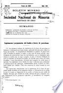 Boletín de la Sociedad Nacional de Minería