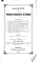 Boletín de la Socieded geográfica de Madrid