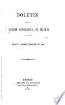 Boletín de la Socieded geográfica de Madrid