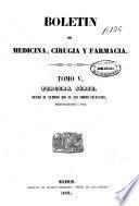 Boletín de medicina, cirugía y farmacia