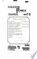 Boletín de música y danza