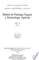 Boletín de patología vegetal y entomología agrícola