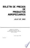Boletín de precios de productos agropecuarios; resumen del año