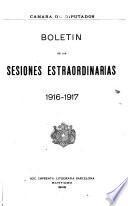 Boletin de sesiones extraordinarias