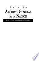 Boletín del Archivo General de la Nación