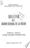 Boletín del Archivo General de la Nación