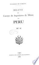 Boletín del Cuerpo de Ingenieros de Minas del Perú
