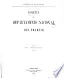 Boletín del Departamento Nacional del Trabajo