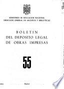 Boletín del depósito legal de obras impresas