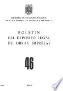 Boletín del depósito legal de obras impresas