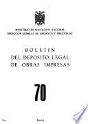 Boletín del depósito legal de obras impresas