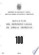 Boletín del depósito legal de obras impresas