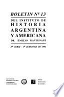 Boletín del Instituto de Historia Argentina y Americana Doctor Emilio Ravignani.