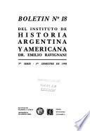 Boletín del Instituto de Historia Argentina y Americana Doctor Emilio Ravignani.