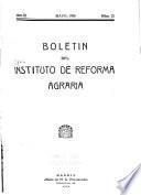 Boletín del Instituto de Reforma Agraria