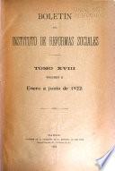 Boletín del Instituto de Reformas Sociales [Publicación Mensual]
