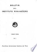 Boletín del Instituto Riva-Agüero