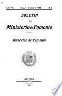 Boletín del Ministerio de Fomento